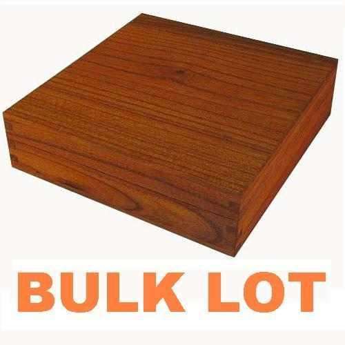 10 Wooden Boxes with Hinged Lids Size 10