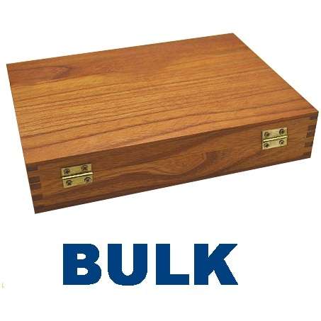 10 Wooden Boxes with Hinged Lids Size 24