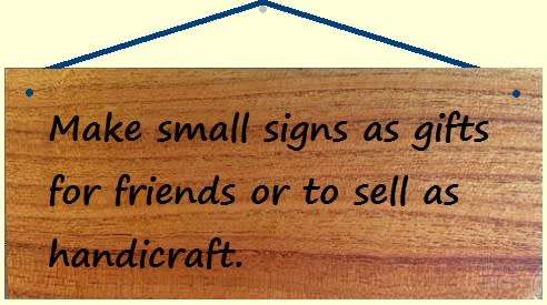 20 Wooden Blanks for Small Signs BULK LOT