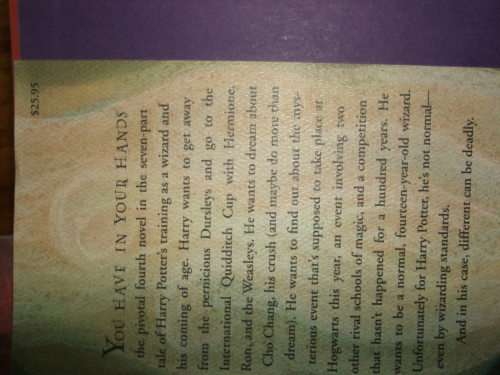 HARRY POTTER AND THE GOBLET OF FIRE - FIRST AMERICAN EDITION