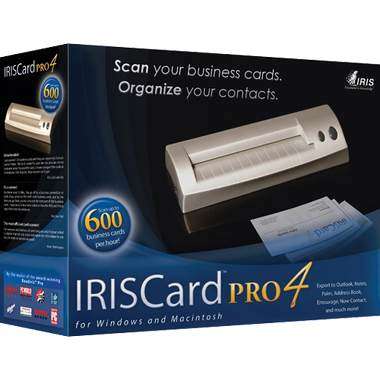 IRISCard Pro4 Business Card Scanner