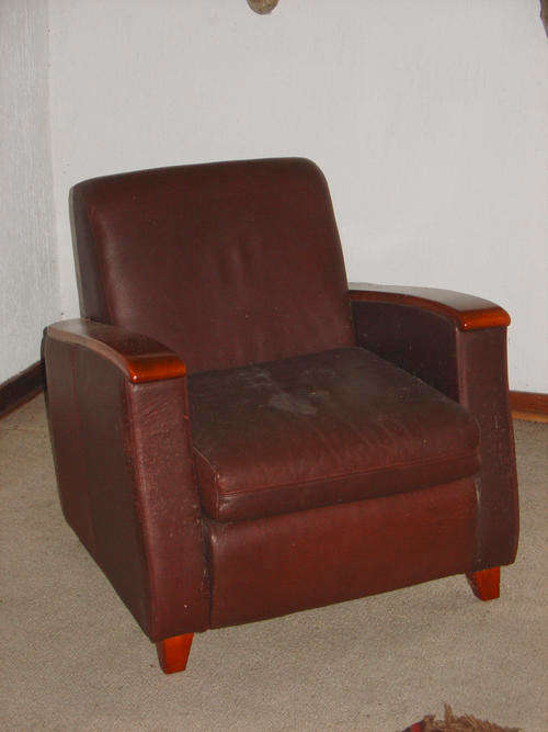 Brown Deco style armchair