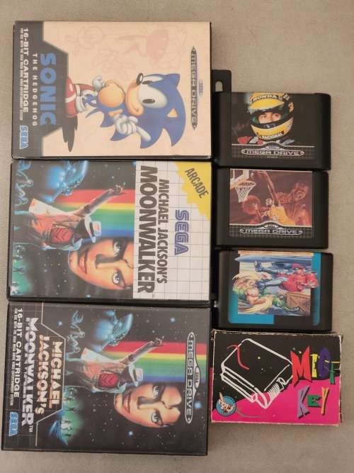 Sega Mega Drive Console and Games