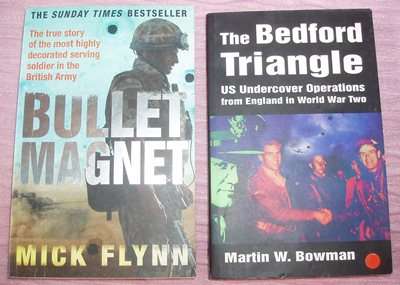 2X BOOKS THE BEDFORD TRIANGLE+BULLET MAGNET