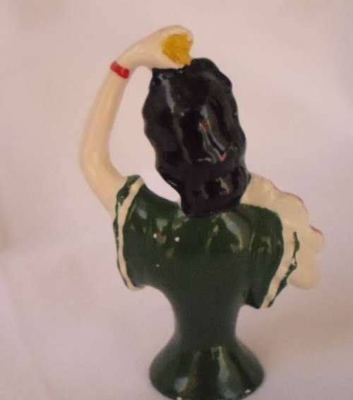 BEAUTIFUL VINTAGE PORCELAIN HALF DOLL