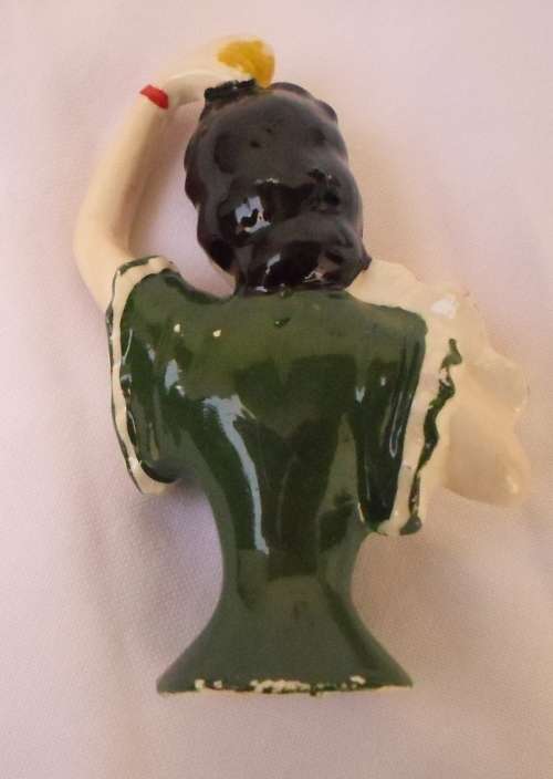 BEAUTIFUL VINTAGE PORCELAIN HALF DOLL