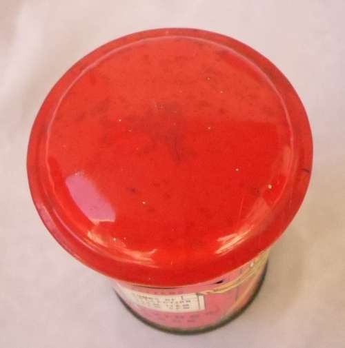 WOW WOW !!!!!!!BEAUTIFUL VINTAGE  RED TIN MONEY BOX MAIL BOX