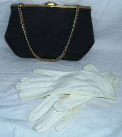 STUNNING SET - VINTAGE BAG AND GLOVES