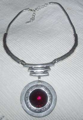 GORGEUS TIBETAN  SILVER NECKLACE ( EGYPTION -LOOK