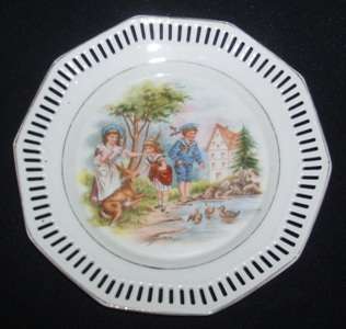 BEAUTIFUL  OLD WALL PLATE WITH MARKING  ATT BACK