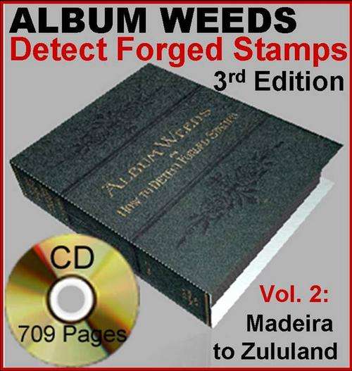 ALBUM WEEDS 3rd Edition *Vol2* M-Z ID Fake Forgery Forged Stamps 709pages CD