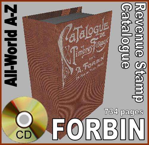 Forbin CATALOGUE DE TIMBRES FISCAUX A-Z 734pages