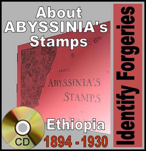 About ABYSSINIAÃÂÃÂ´s Stamps Book FORGERY Detection ETHIOPIA Ethiopie Poole