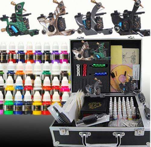 4 Gun Complete Tattoo kit - 40 inks ** Free local shipping**