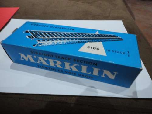 Marklin HO straight track 5106 Metal - Boxed