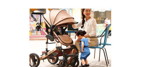 Belecoo stroller 2 in 1 Foldable Baby Pram