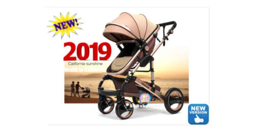 Belecoo stroller 2 in 1 Foldable Baby Pram