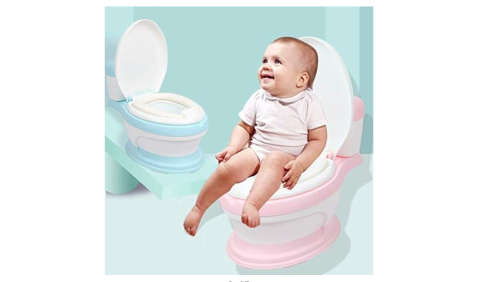 Latest simulation baby plastic toilet potty training seat with cover