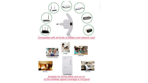 Wireless WIFI Repeater 300Mbps Network Antenna Wifi Extender Signal Amplifier 802.11n