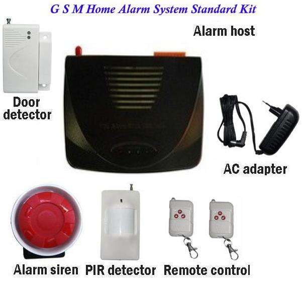 16 wireless & 5 wired Zone GSM alarm system kit with sms alert & auto dialer