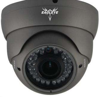 HDCVI 720P 1/3" 1.3MP Sensor, Weatherproof, Vandal-resistance Vari-focal 2.8-12mm IR Dome Camera, 30