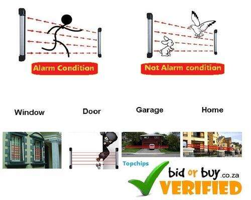 infra-red Strip barrier 4 beams,70cm length, 60m