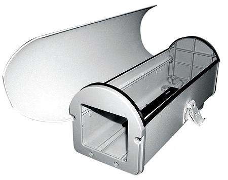 weatherproof housing with ceiling mounting (side open)