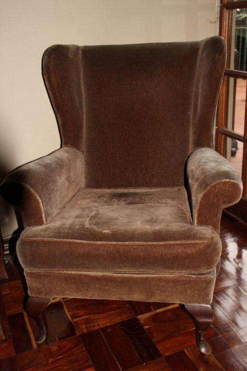 Wingback armchair