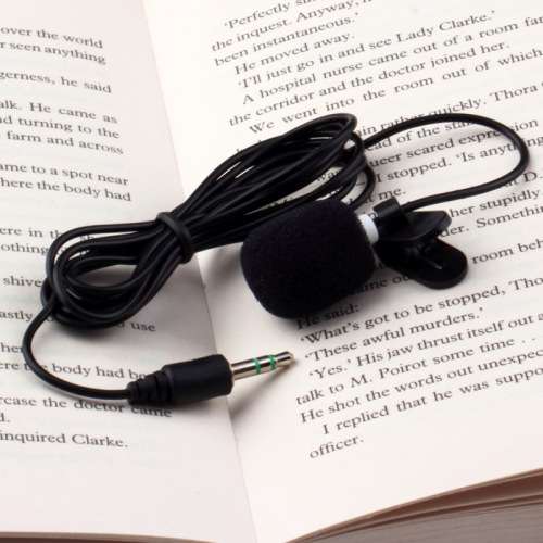 Portable Mini 3.5mm Clip-On Microphone