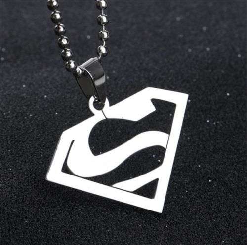 Cool & Funky  " SUPERMAN "  Titanium Pendant Chain