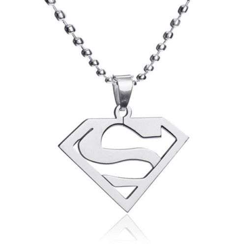 Cool & Funky  " SUPERMAN "  Titanium Pendant Chain