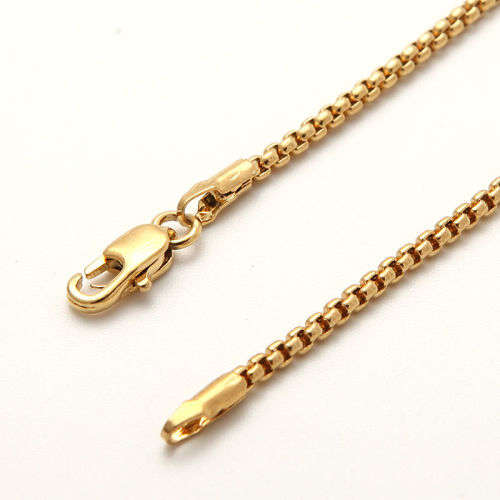 Mens  Cool 9K Yellow Gold Filled Pebble Link Chain  ( 50cm )