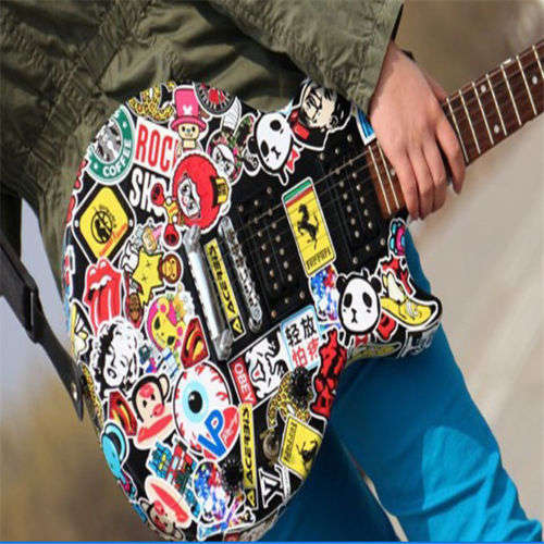 Funky & Cool Alien Waterproof Sticker for Skateboard , Helmet , Laptop , Car , Suitcase  etc....