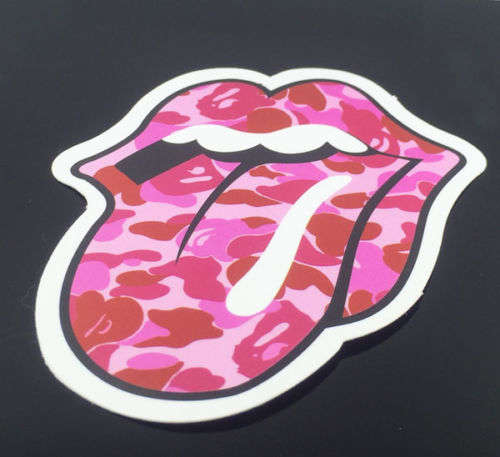 Funky Tongue Waterproof Sticker for Skateboard , Helmet , Laptop , Car , Suitcase  etc....