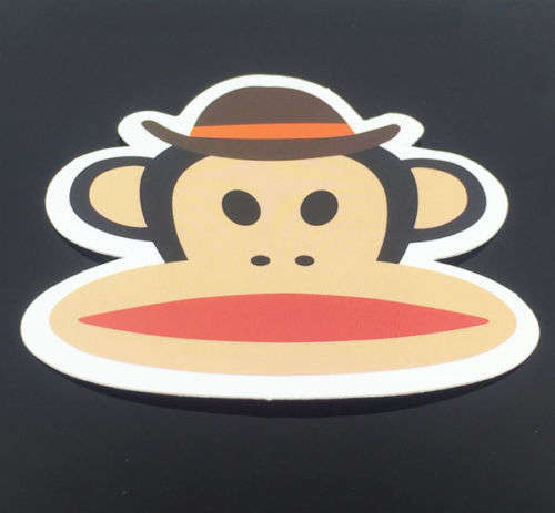 Funky Monkey Waterproof Sticker for Skateboard , Helmet , Laptop , Car , Suitcase  etc....