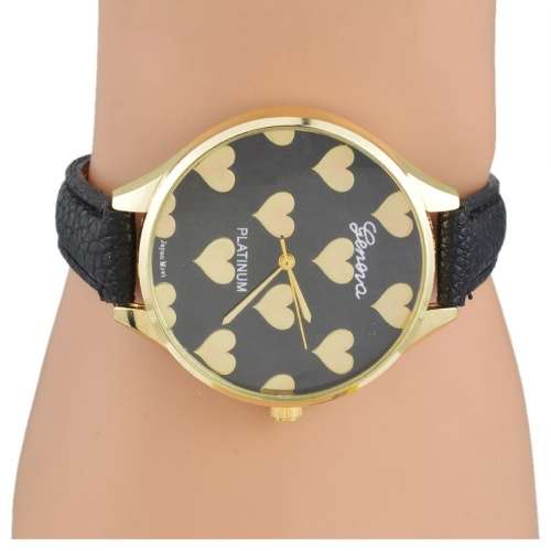 Ladies Funky & Smart " GENEVA PLATINUM " Leather Band Watch