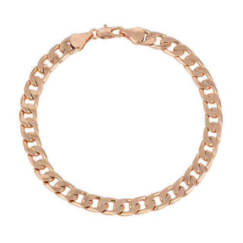 Mens Stunning 9K Yellow Gold Filled Cuban Link HandChain  ( 23cm )