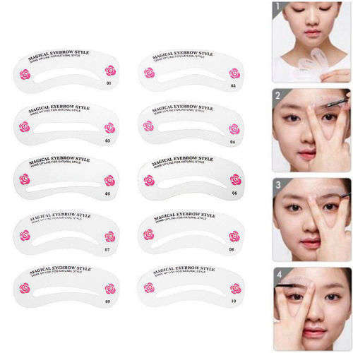 24 Piece / Styles Eyebrow Stencil Set