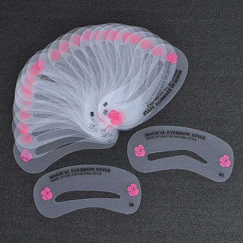 24 Piece / Styles Eyebrow Stencil Set