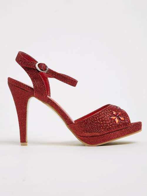 Ladies Stunning Kamikaze Red High Heel Shoe by  "  FOOTWORK "
