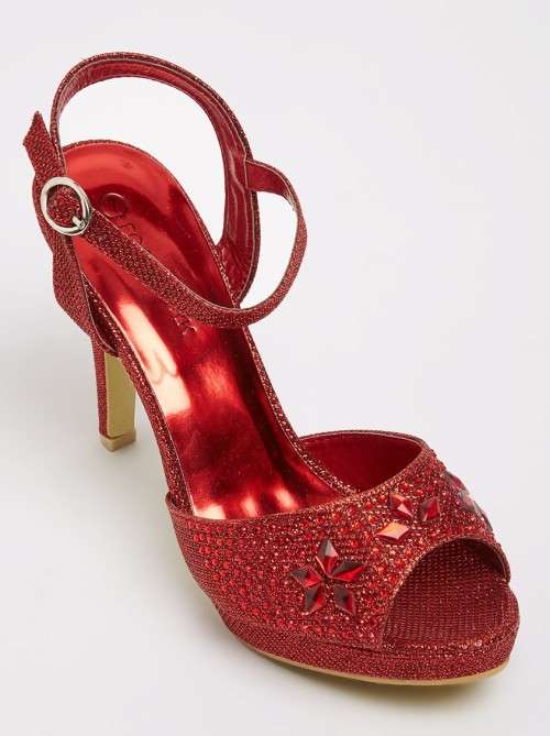 Ladies Stunning Kamikaze Red High Heel Shoe by  "  FOOTWORK "