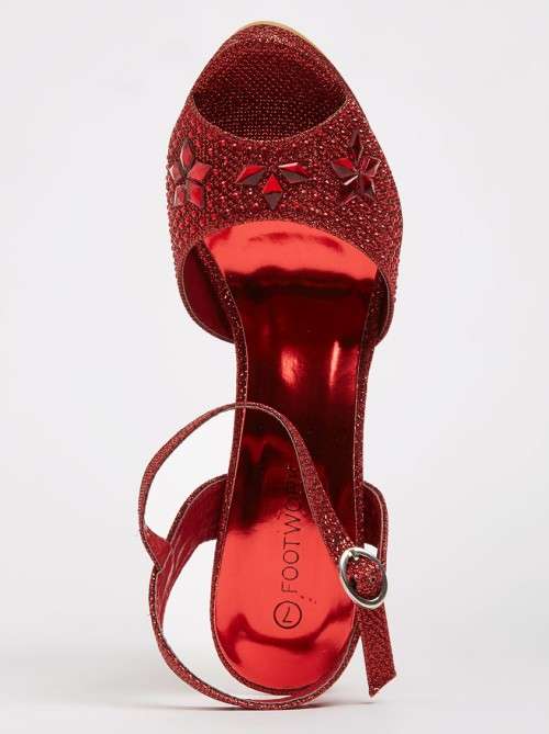 Ladies Stunning Kamikaze Red High Heel Shoe by  "  FOOTWORK "