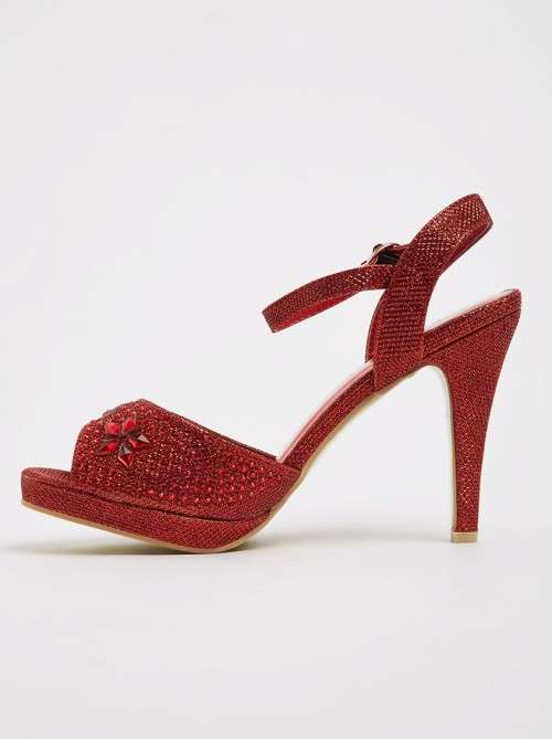 Ladies Stunning Kamikaze Red High Heel Shoe by  "  FOOTWORK "