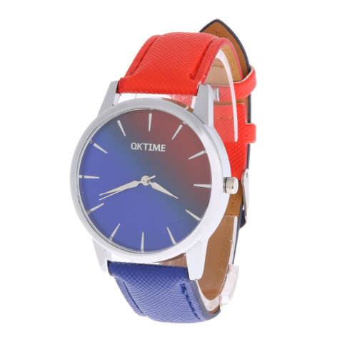 Ladies Smart Dual Colour   " OKITIME "   Leather Band Watch