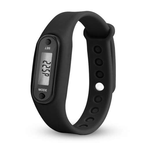 Cool & Athletic Activity Tracker Wrist Pedometer  ( Black )