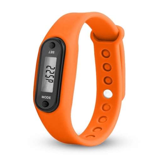 Cool & Athletic Activity Tracker Wrist Pedometer  ( Orange )