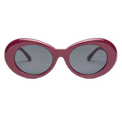 Ladies Cool & Funky Retro  PRADA  Style Sunglasses ( Grape / Black )