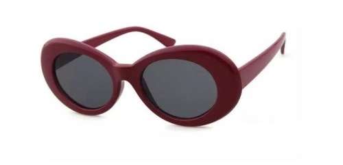 Ladies Cool & Funky Retro  PRADA  Style Sunglasses ( Grape / Black )