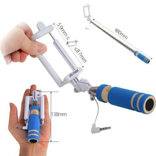 Cool & Fun Selfie Sticks  (  Blue )