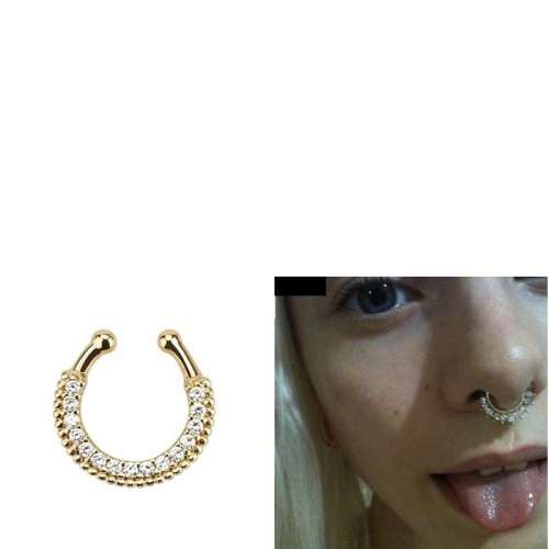 Ladies Sexy & Exotic Non Piercing Nose Ring with Diamantes